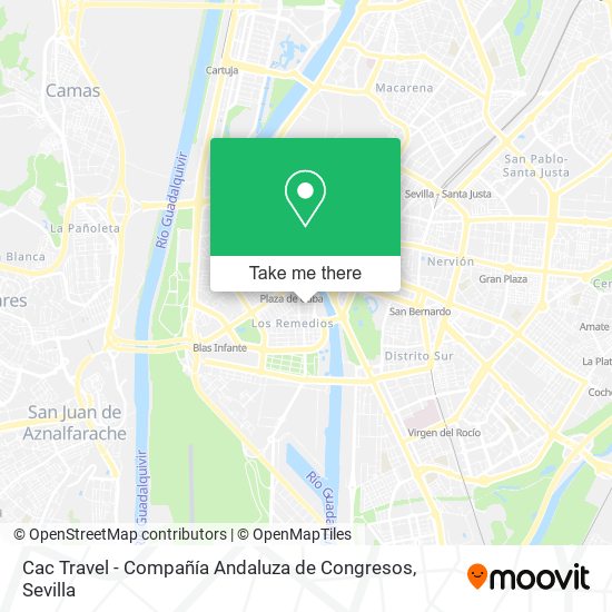 mapa Cac Travel - Compañía Andaluza de Congresos