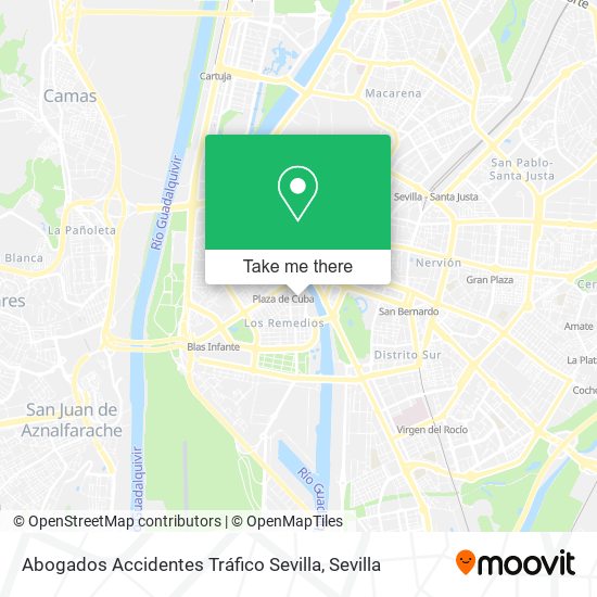 mapa Abogados Accidentes Tráfico Sevilla