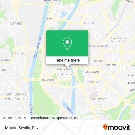 Majole Sevilla map