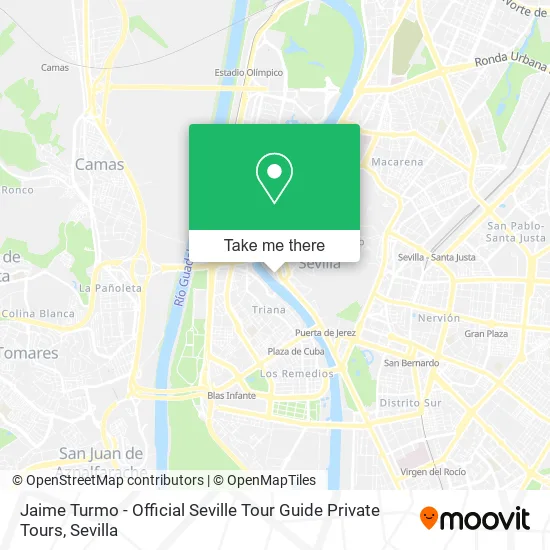 Jaime Turmo - Official Seville Tour Guide Private Tours map