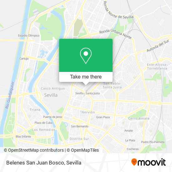 Belenes San Juan Bosco map