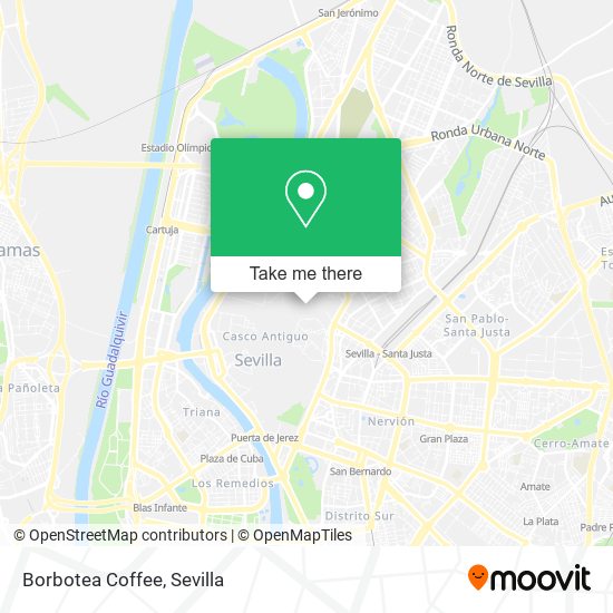 Borbotea Coffee map