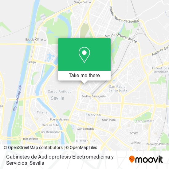 Gabinetes de Audioprotesis Electromedicina y Servicios map