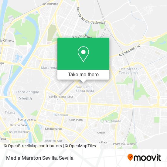 Media Maraton Sevilla map