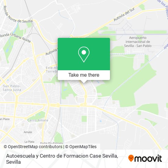 Autoescuela y Centro de Formacion Case Sevilla map