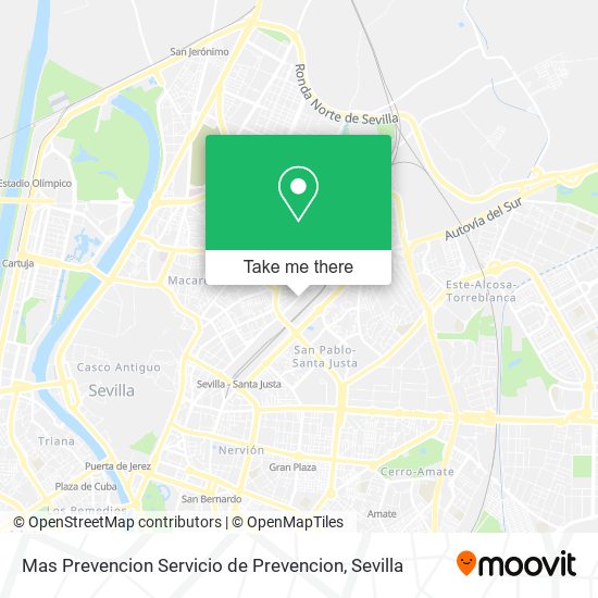 Mas Prevencion Servicio de Prevencion map