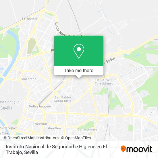 Instituto Nacional de Seguridad e Higiene en El Trabajo map