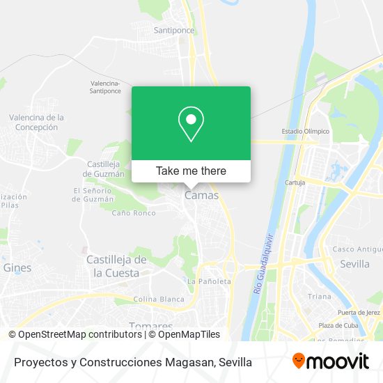 Proyectos y Construcciones Magasan map