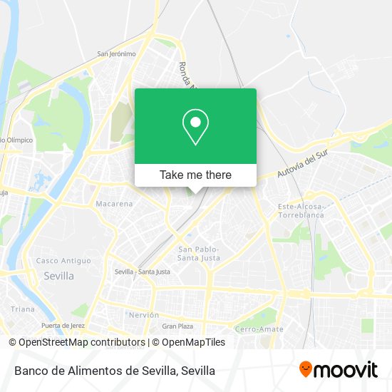 Banco de Alimentos de Sevilla map