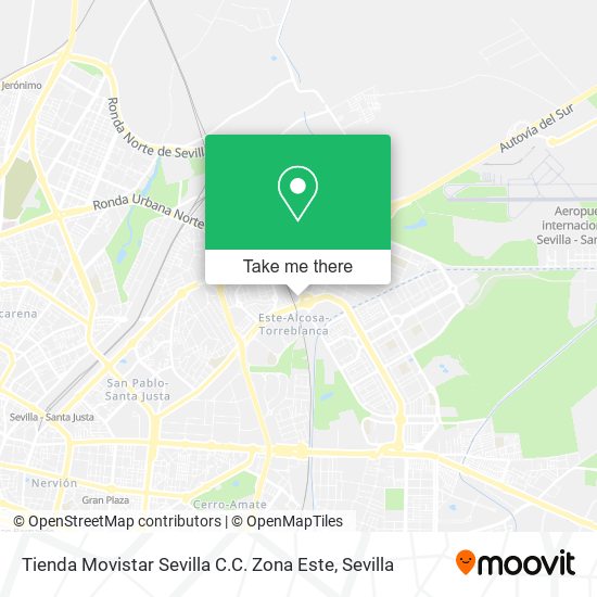 Tienda Movistar Sevilla C.C. Zona Este map