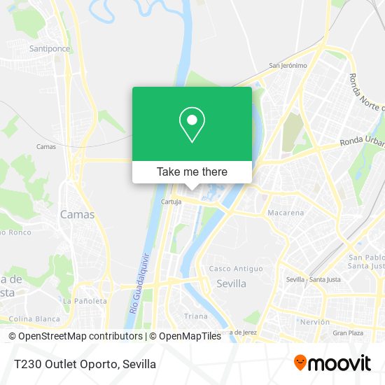 T230 Outlet Oporto map