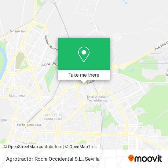Agrotractor Rochi Occidental S.L. map