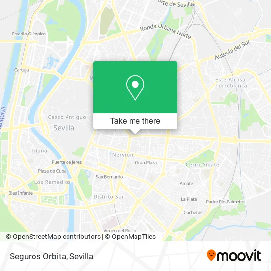 Seguros Orbita map