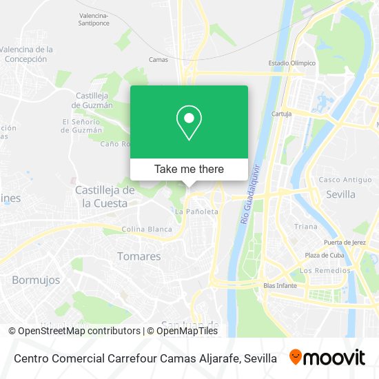 Centro Comercial Carrefour Camas Aljarafe map