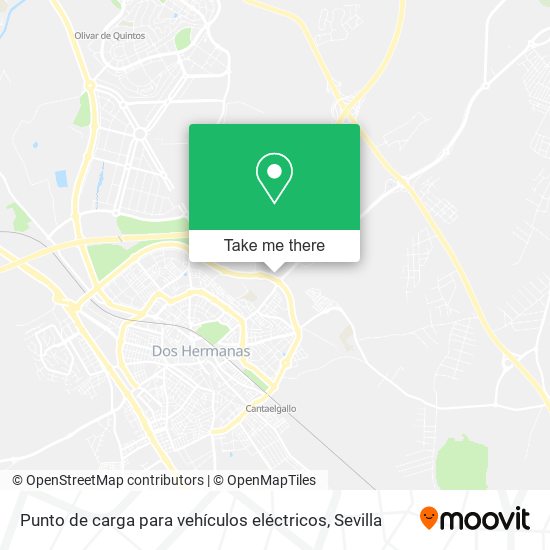 Punto de carga para vehículos eléctricos map