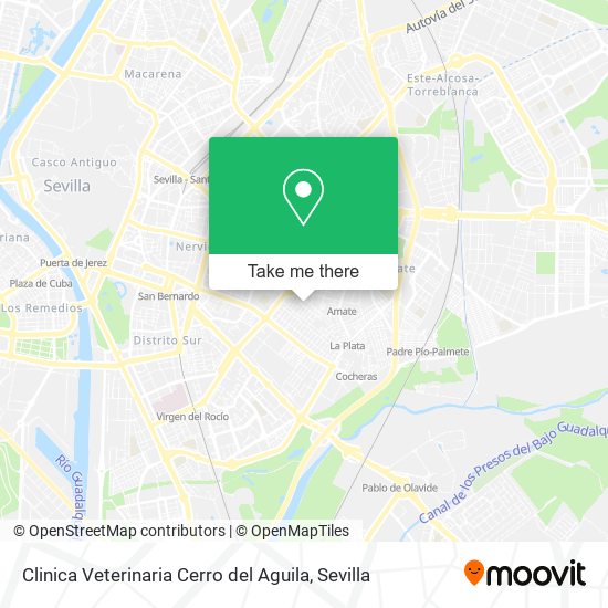 mapa Clinica Veterinaria Cerro del Aguila