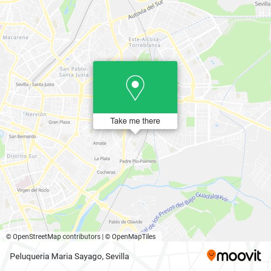 Peluqueria Maria Sayago map