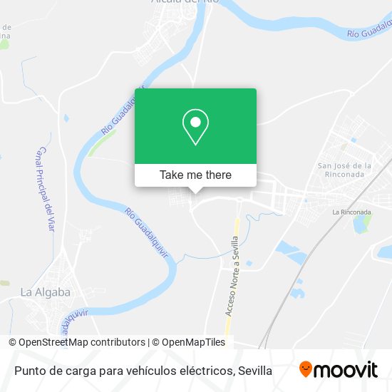 Punto de carga para vehículos eléctricos map