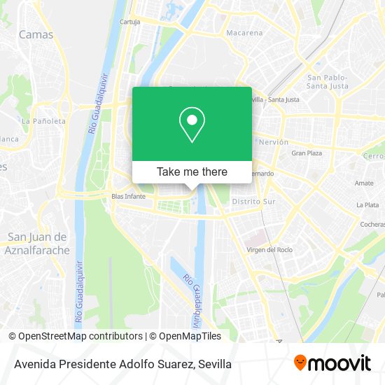 mapa Avenida Presidente Adolfo Suarez