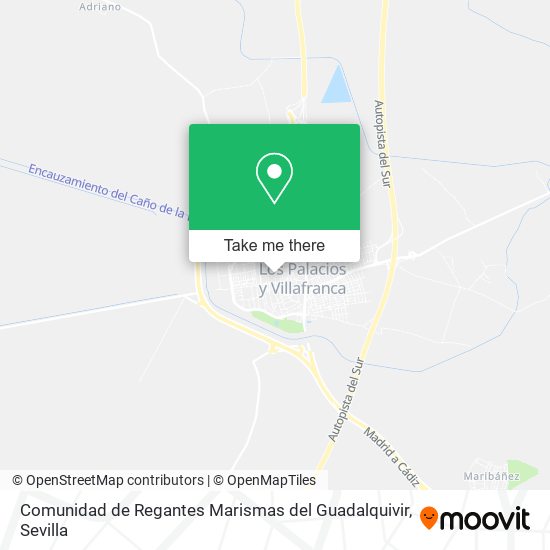 Comunidad de Regantes Marismas del Guadalquivir map