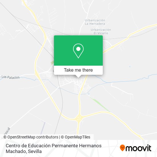 mapa Centro de Educación Permanente Hermanos Machado