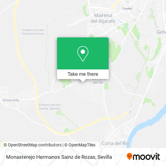 Monasterejo Hermanos Sainz de Rozas map