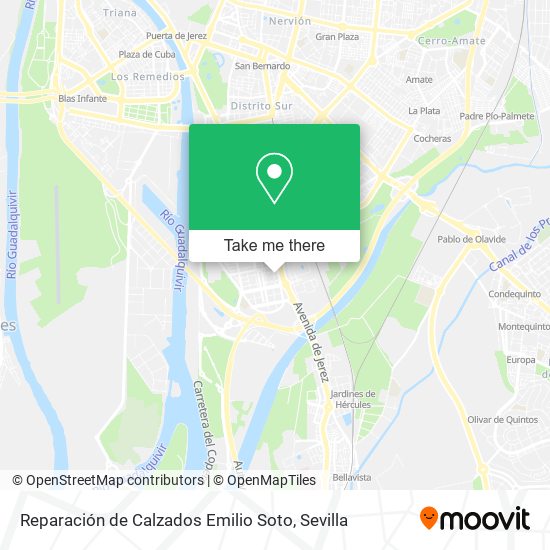 mapa Reparación de Calzados Emilio Soto