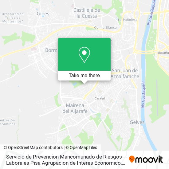 Servicio de Prevencion Mancomunado de Riesgos Laborales Pisa Agrupacion de Interes Economico map