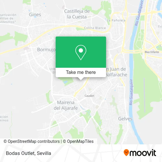 Bodas Outlet map