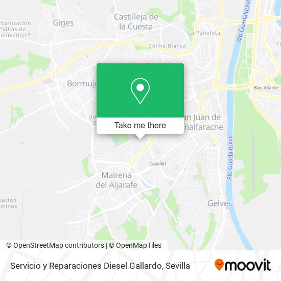 mapa Servicio y Reparaciones Diesel Gallardo