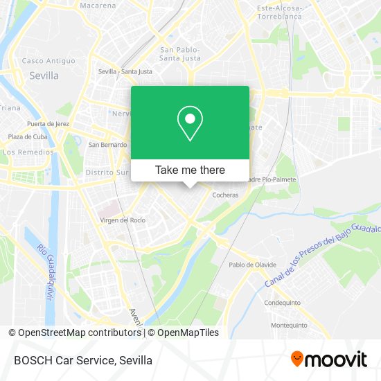 mapa BOSCH Car Service