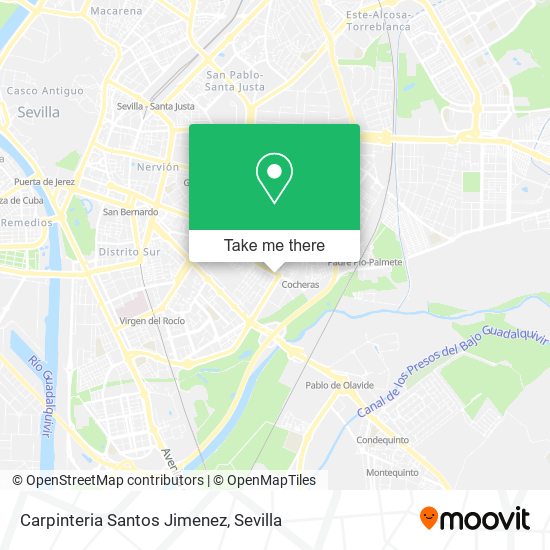 Carpinteria Santos Jimenez map