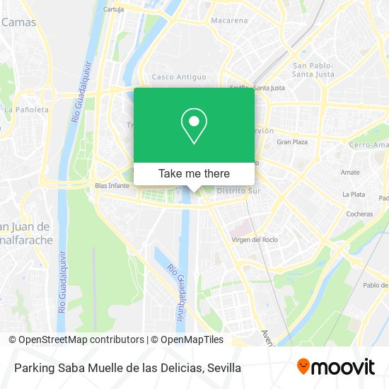 mapa Parking Saba Muelle de las Delicias