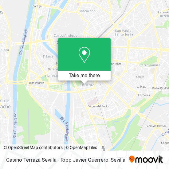 Casino Terraza Sevilla - Rrpp Javier Guerrero map
