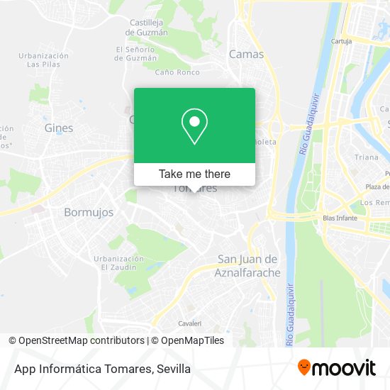 App Informática Tomares map