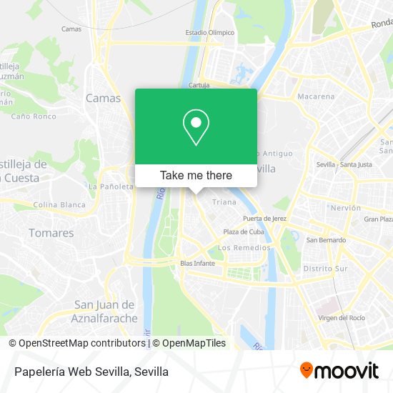 mapa Papelería Web Sevilla