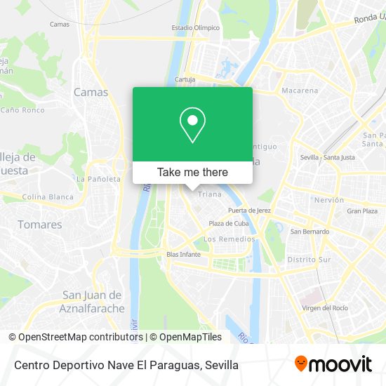 Centro Deportivo Nave El Paraguas map