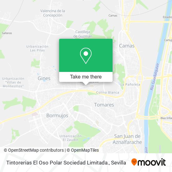 Tintorerias El Oso Polar Sociedad Limitada. map