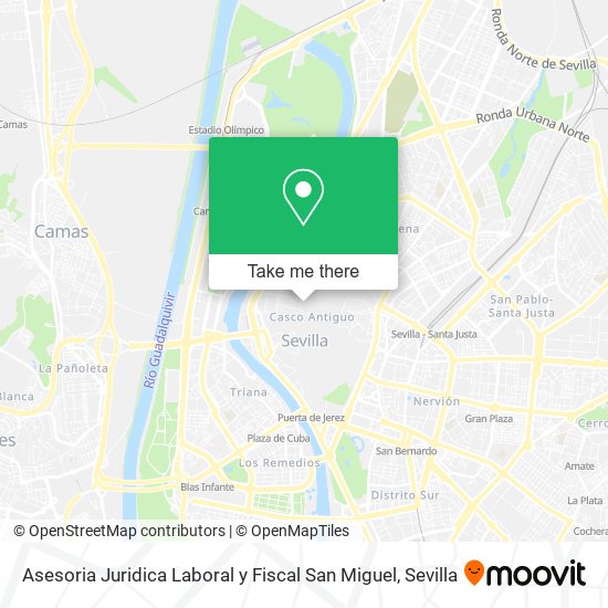 mapa Asesoria Juridica Laboral y Fiscal San Miguel