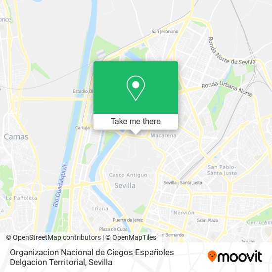 Organizacion Nacional de Ciegos Españoles Delgacion Territorial map