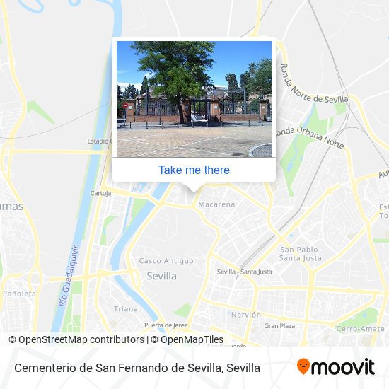 Cementerio de San Fernando de Sevilla map