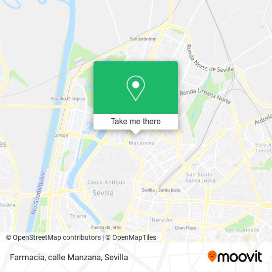 Farmacia, calle Manzana map