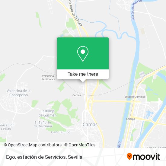 Ego, estación de Servicios map