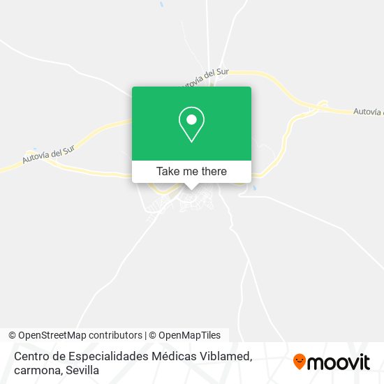 Centro de Especialidades Médicas Viblamed, carmona map