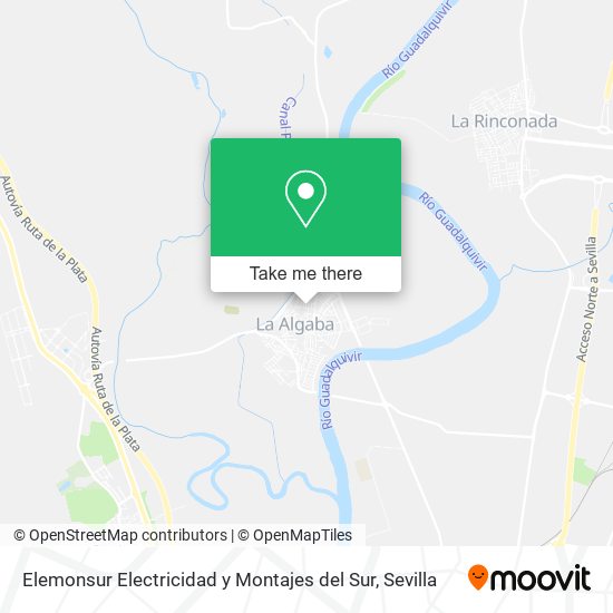 mapa Elemonsur Electricidad y Montajes del Sur