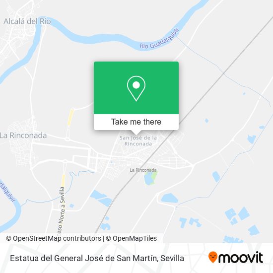 mapa Estatua del General José de San Martín