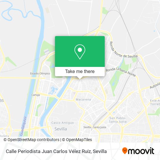 Calle Periodista Juan Carlos Vélez Ruíz map