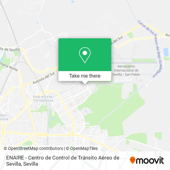 ENAIRE - Centro de Control de Tránsito Aéreo de Sevilla map