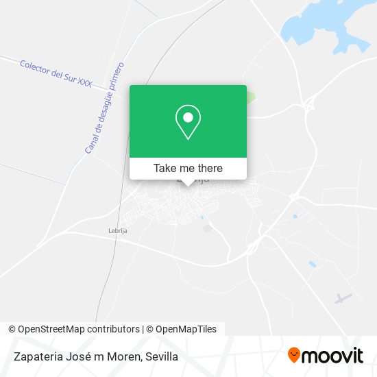 Zapateria José m Moren map