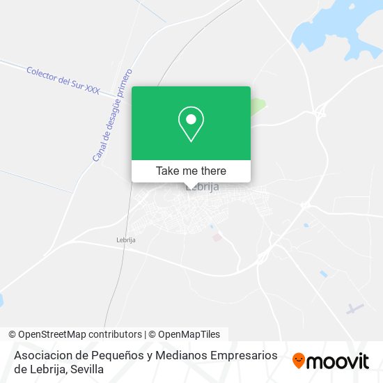 Asociacion de Pequeños y Medianos Empresarios de Lebrija map